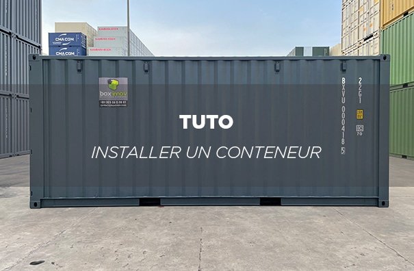 tuto comment installer un conteneur